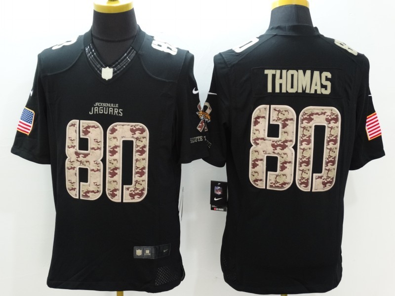 Men's Jacksonville Jaguars Mike Thomas #80 Black Jersey